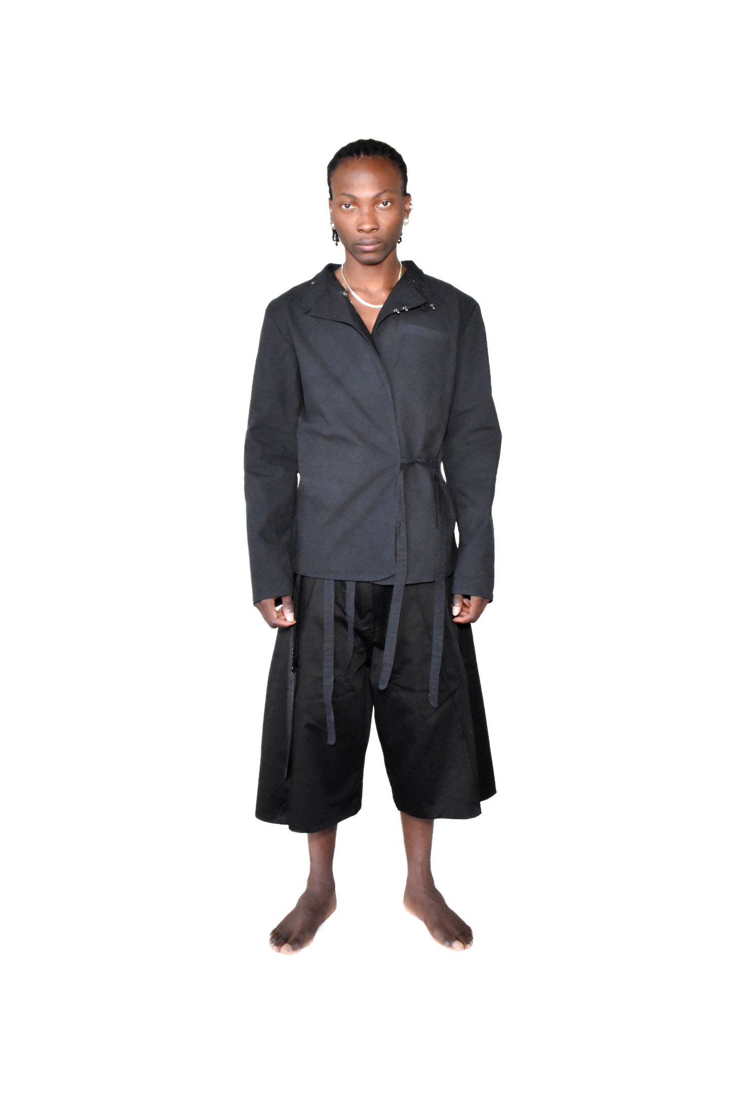 reversible latex blazer