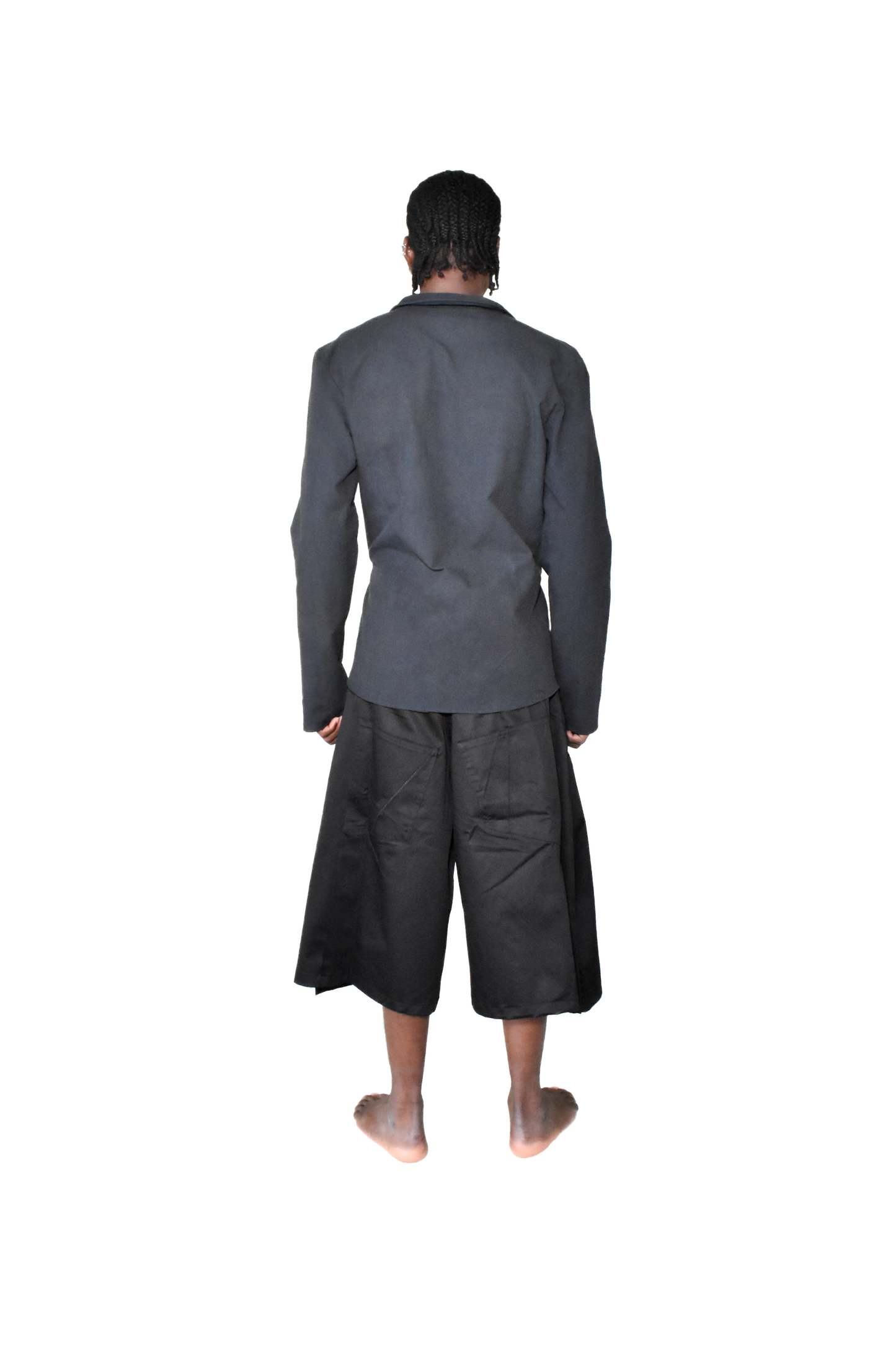 reversible latex blazer