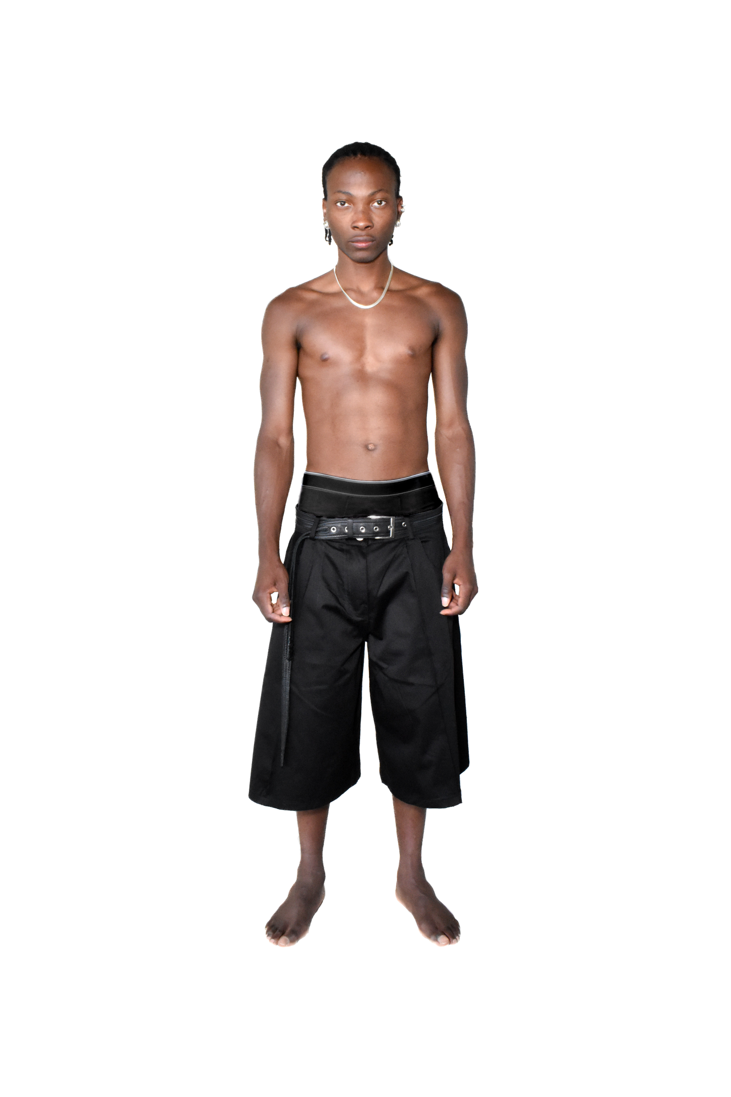 flowy pleated shorts