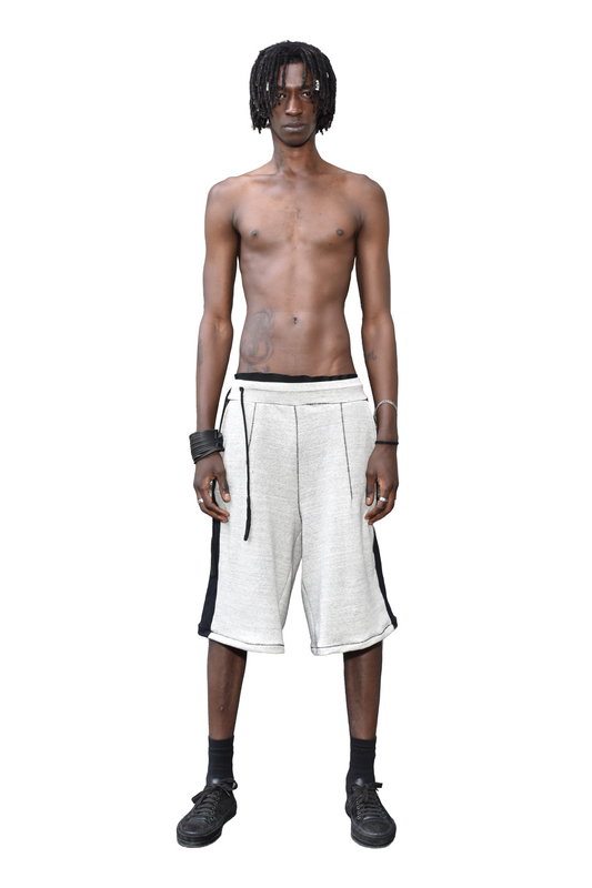 grey low crotch jogger