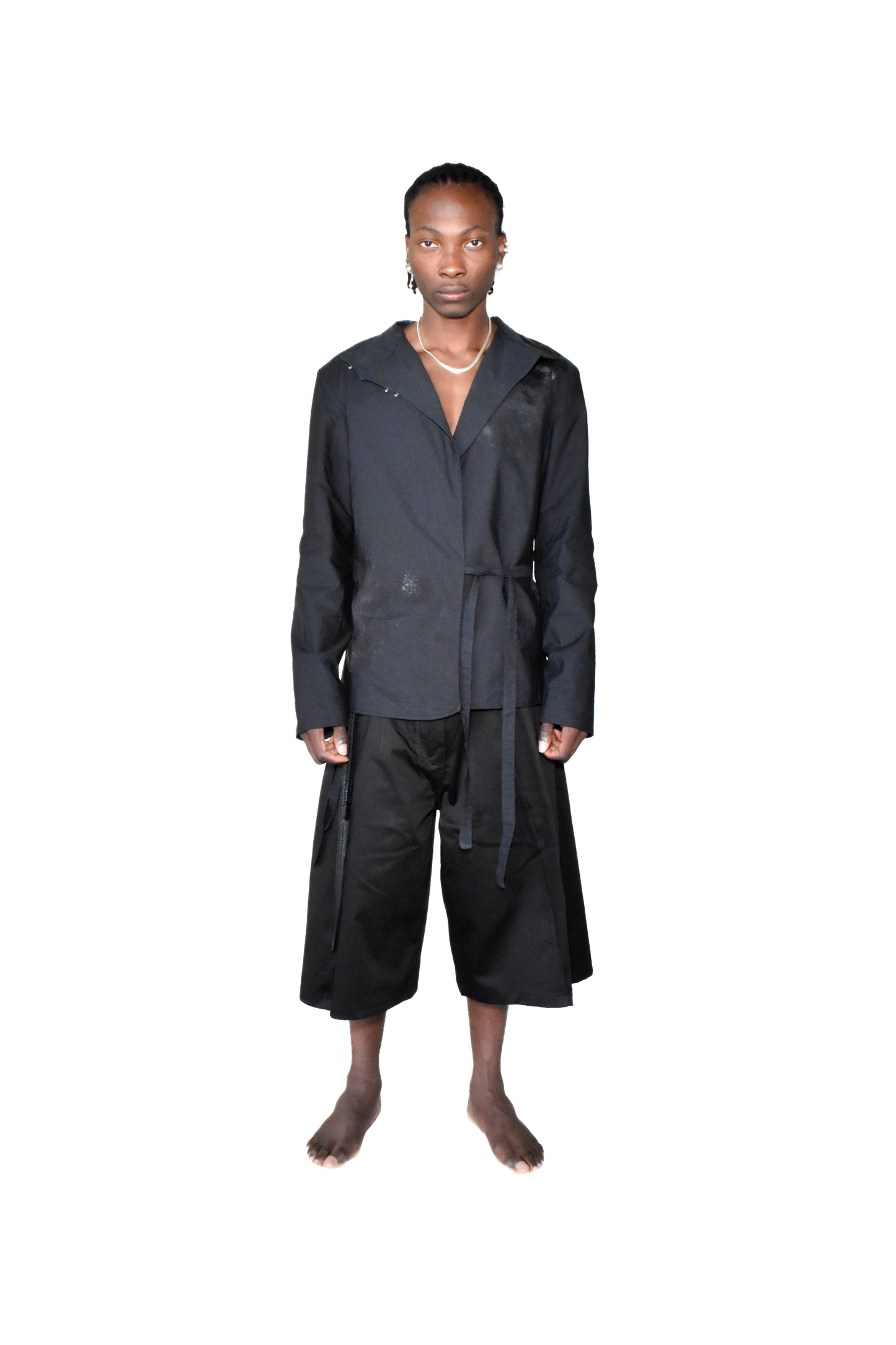 reversible latex blazer