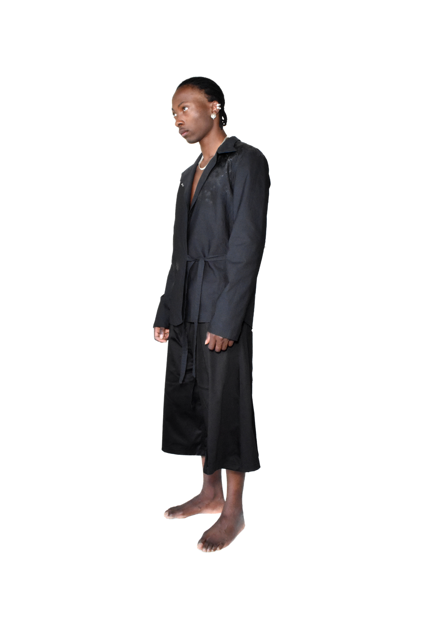 reversible latex blazer