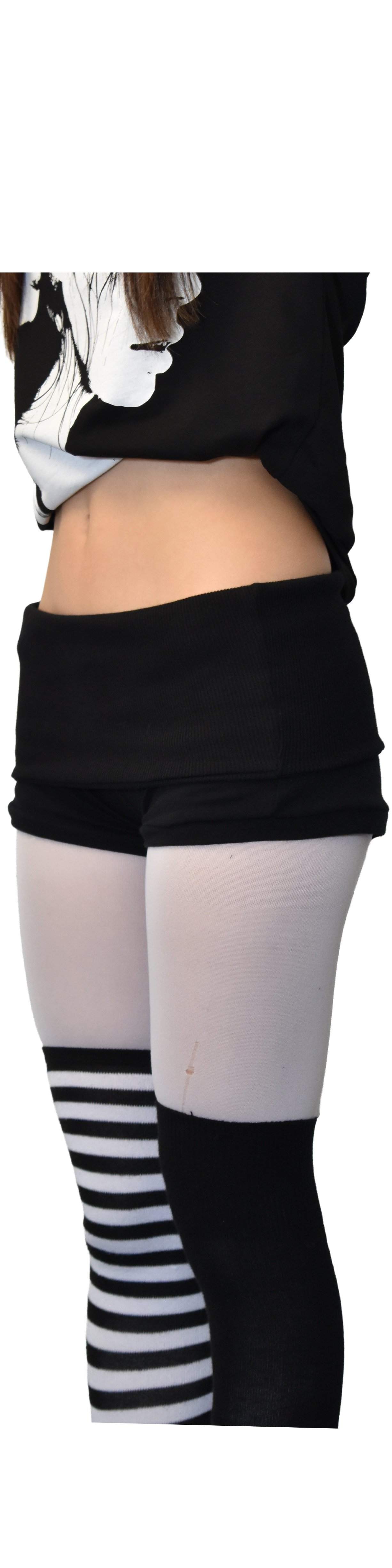 folded waistband shorts