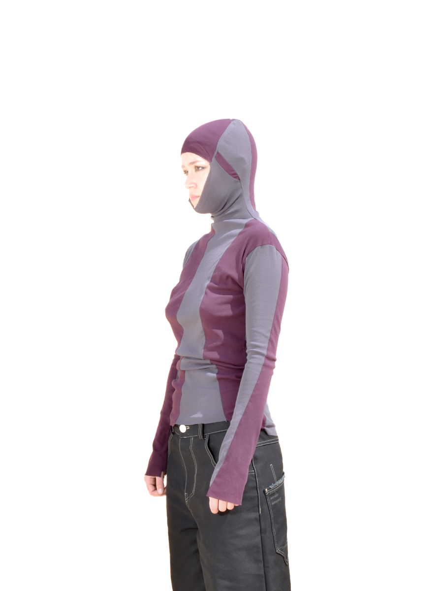 striped longsleeve with hood