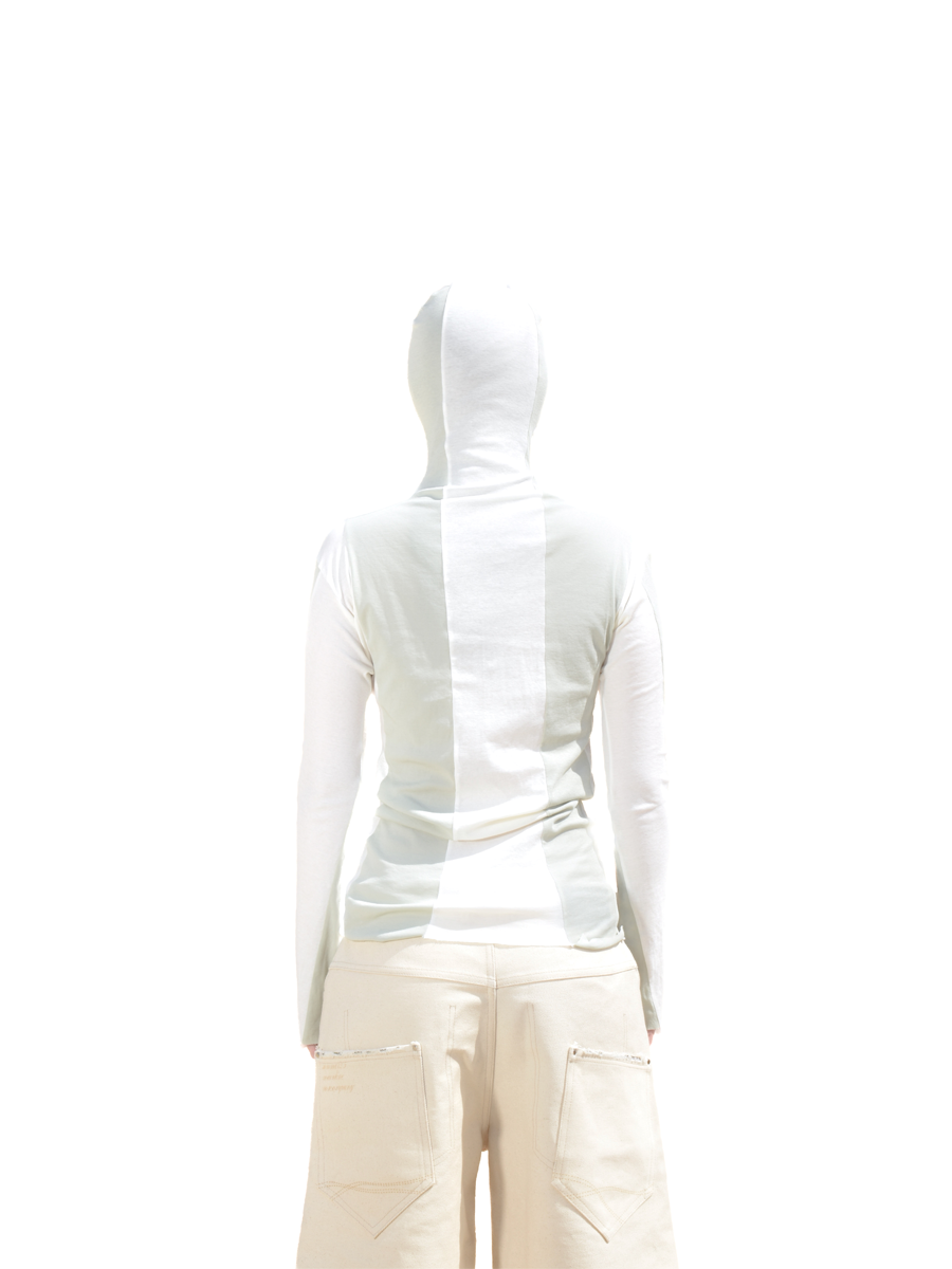 striped longsleeve with hood