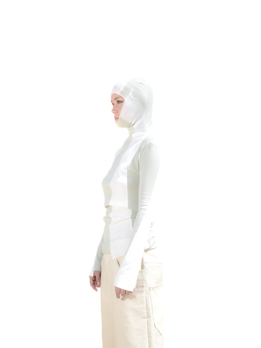 striped longsleeve with hood